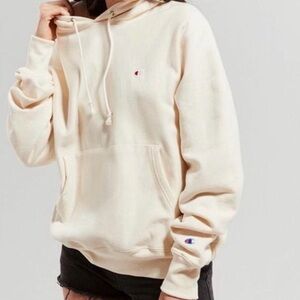 Champion Men's Reverse Weave Off-White Hoodie